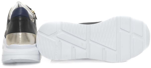 Cerruti 1881 Black Goatskin Women Sneaker