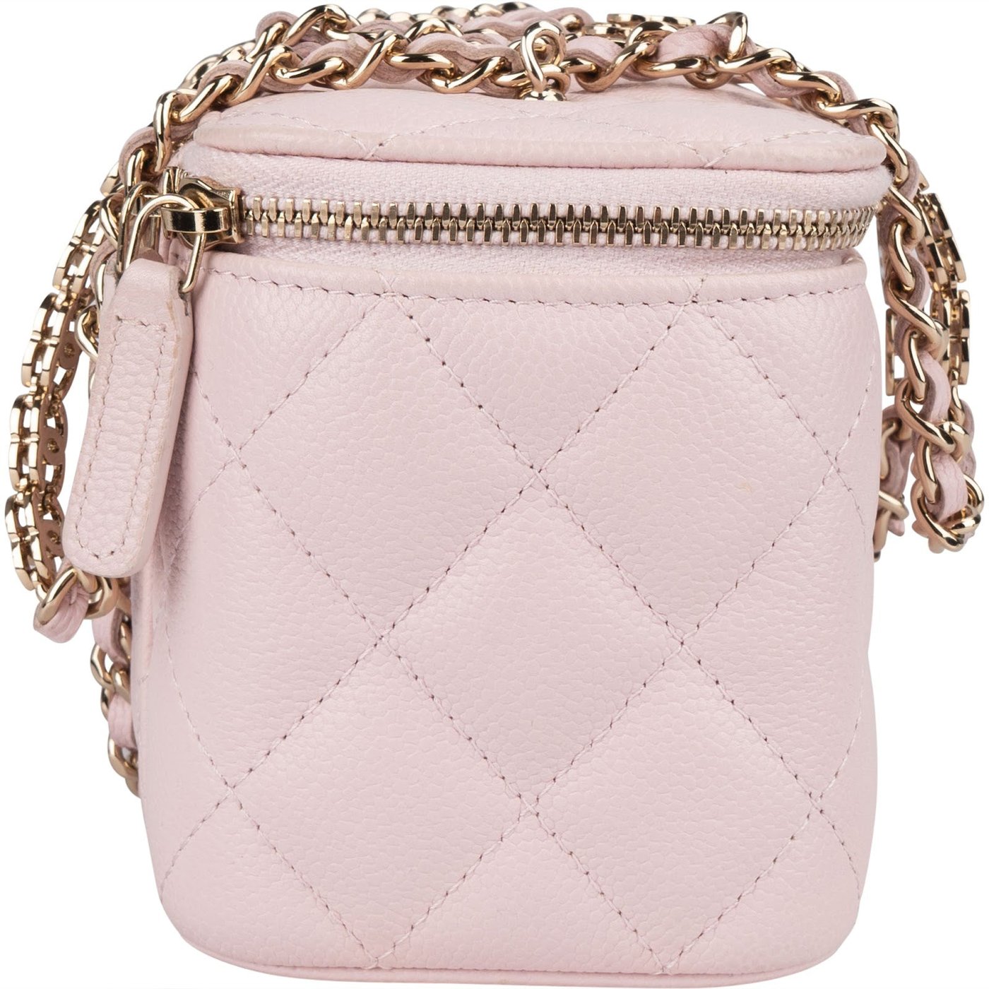 Chanel Quilted Caviar Leather Vanity Case Crossbody Bag