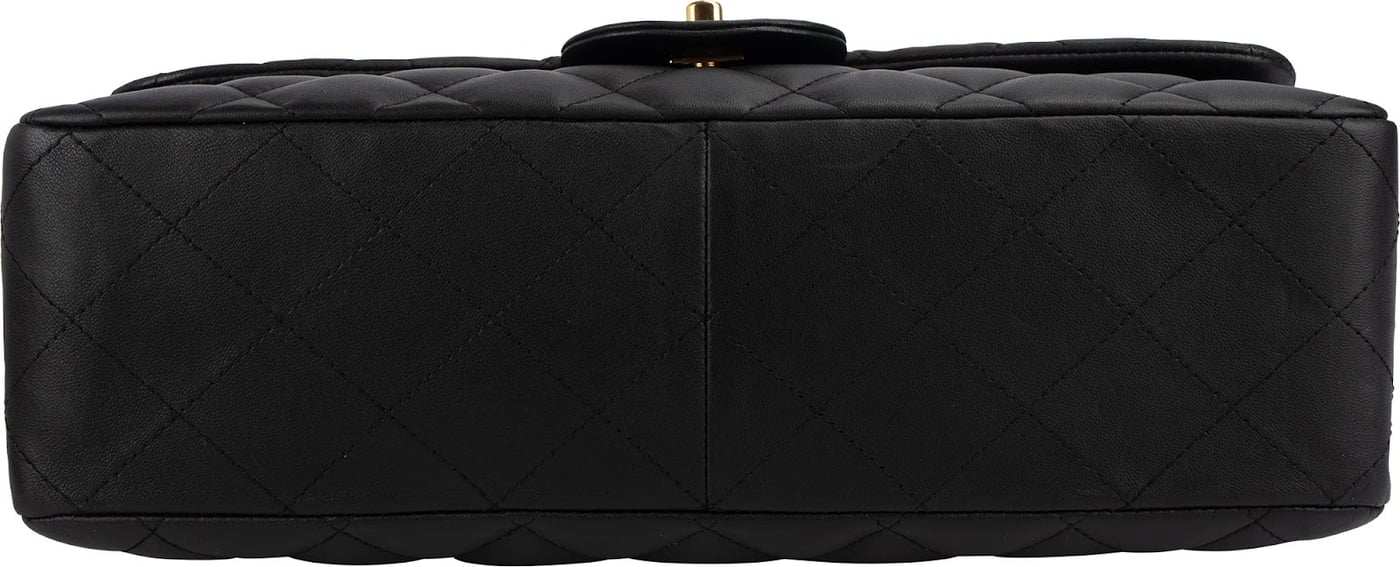 Chanel Quilted Lambskin Jumbo Single Flap Shoulder Crossbody Bag