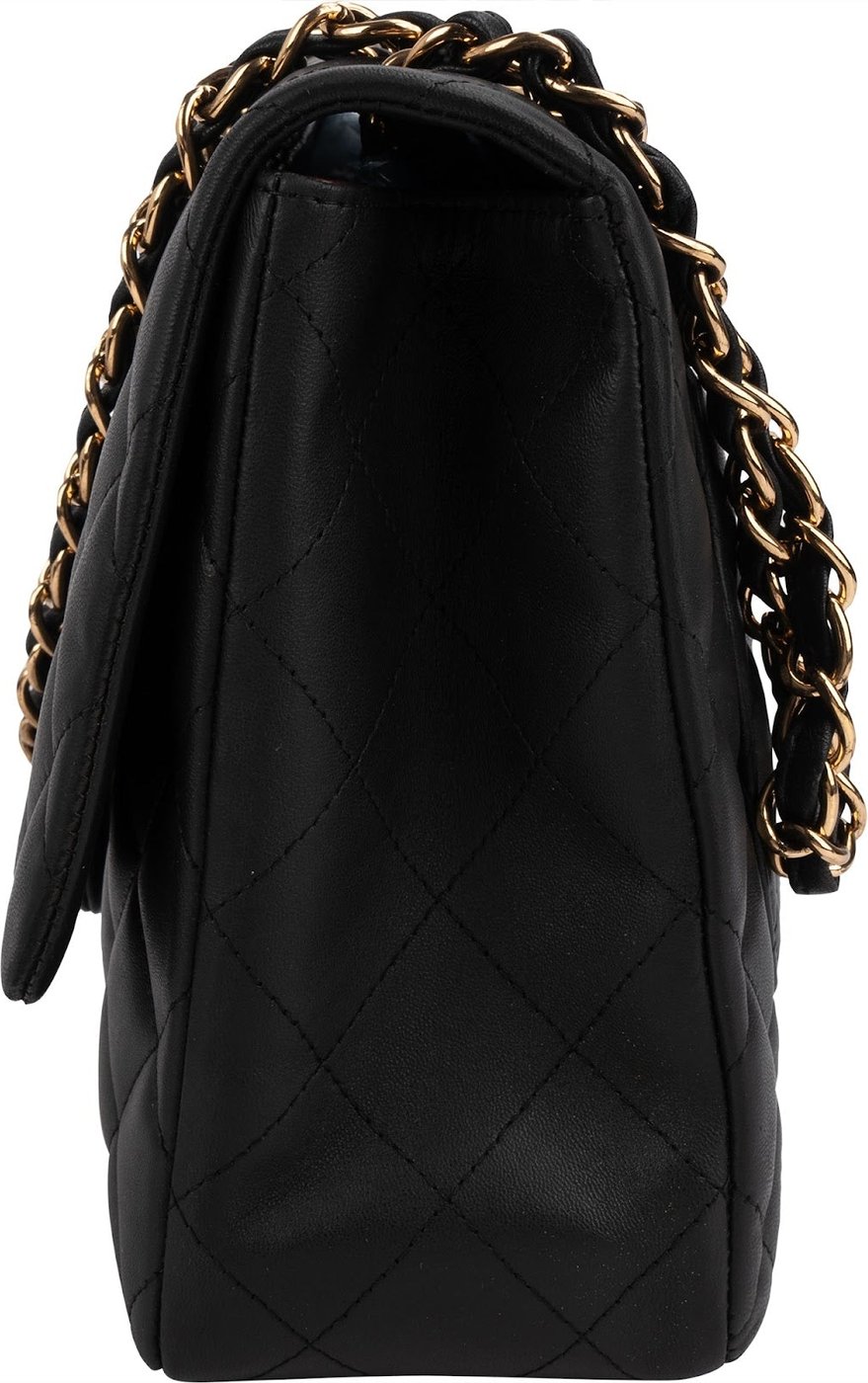 Chanel Quilted Lambskin Jumbo Single Flap Shoulder Crossbody Bag