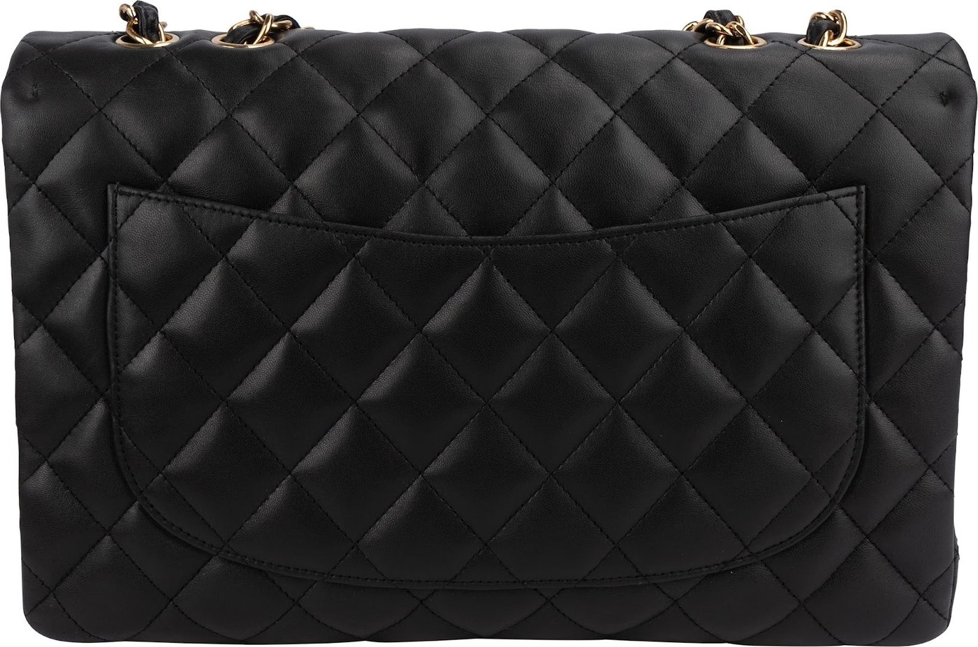 Chanel Quilted Lambskin Jumbo Single Flap Shoulder Crossbody Bag