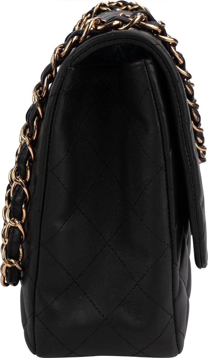 Chanel Quilted Lambskin Jumbo Single Flap Shoulder Crossbody Bag