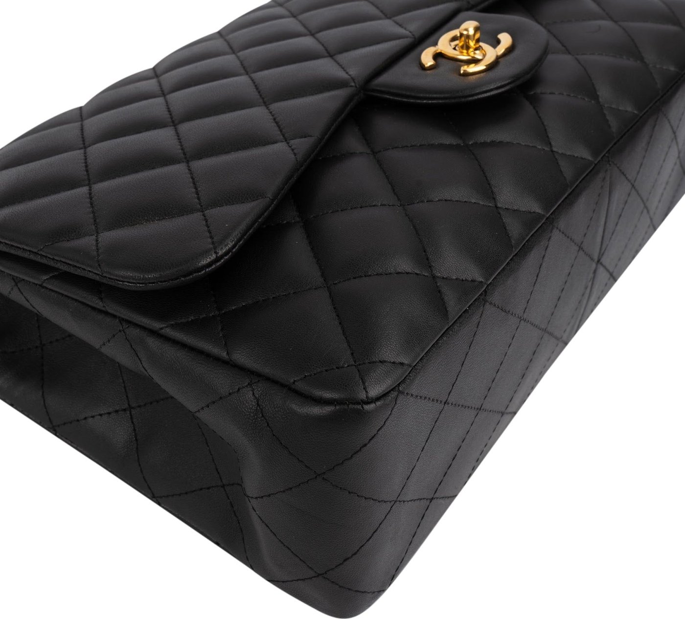 Chanel Quilted Lambskin Jumbo Single Flap Shoulder Crossbody Bag