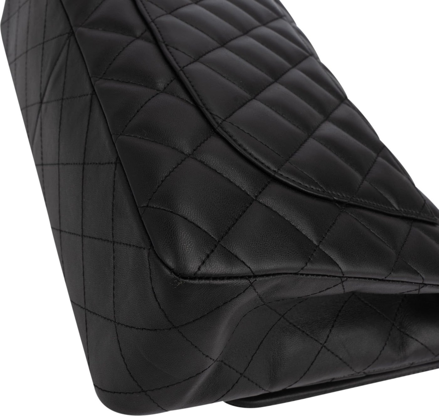 Chanel Quilted Lambskin Jumbo Single Flap Shoulder Crossbody Bag
