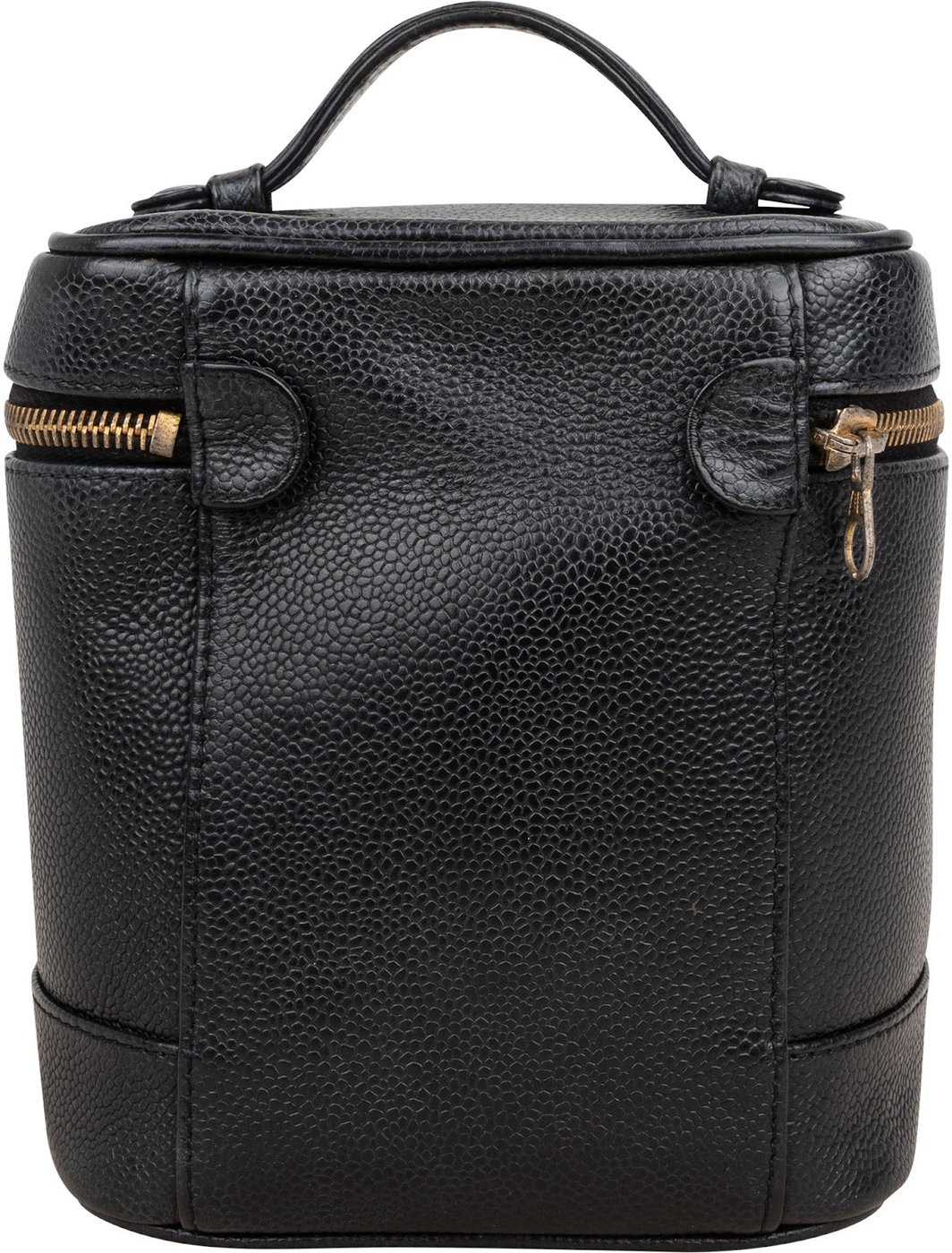 Chanel Caviar Leather Vertical Vanity Case Handbag