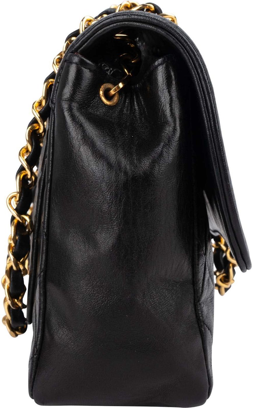 Chanel Quilted Lambskin 24K Gold Single Flap Crossbody Bag