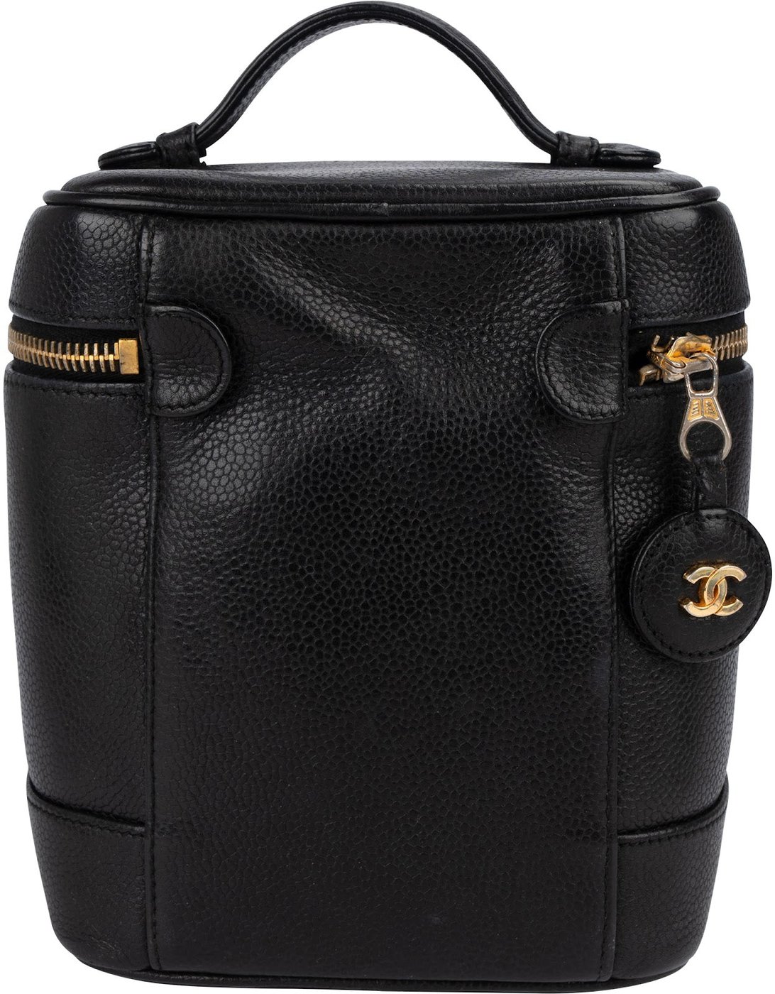 Chanel Caviar Leather CC Vanity Case Handbag