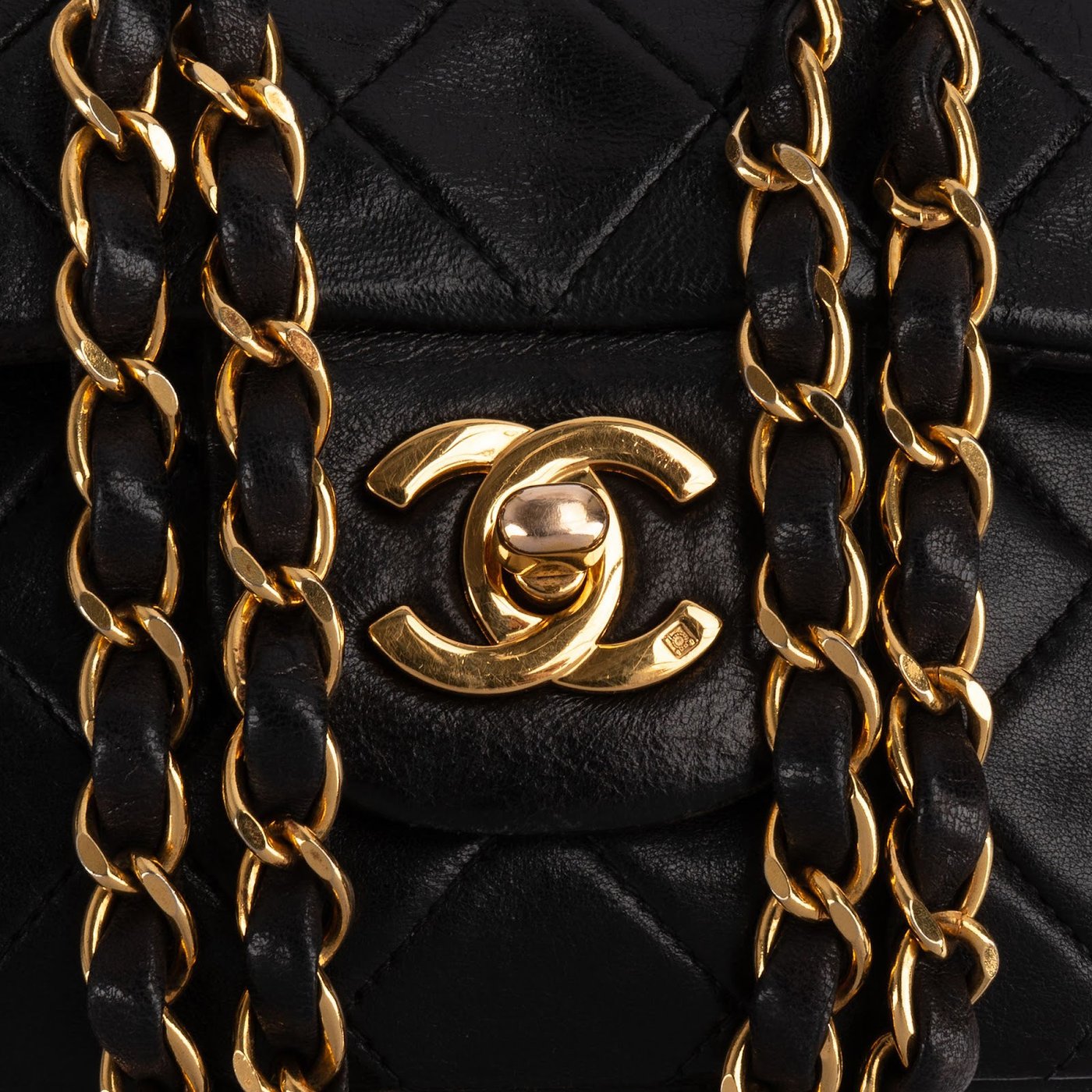 Chanel Quilted Lambskin 24K Gold Medium Double Flap Shoulder Bag