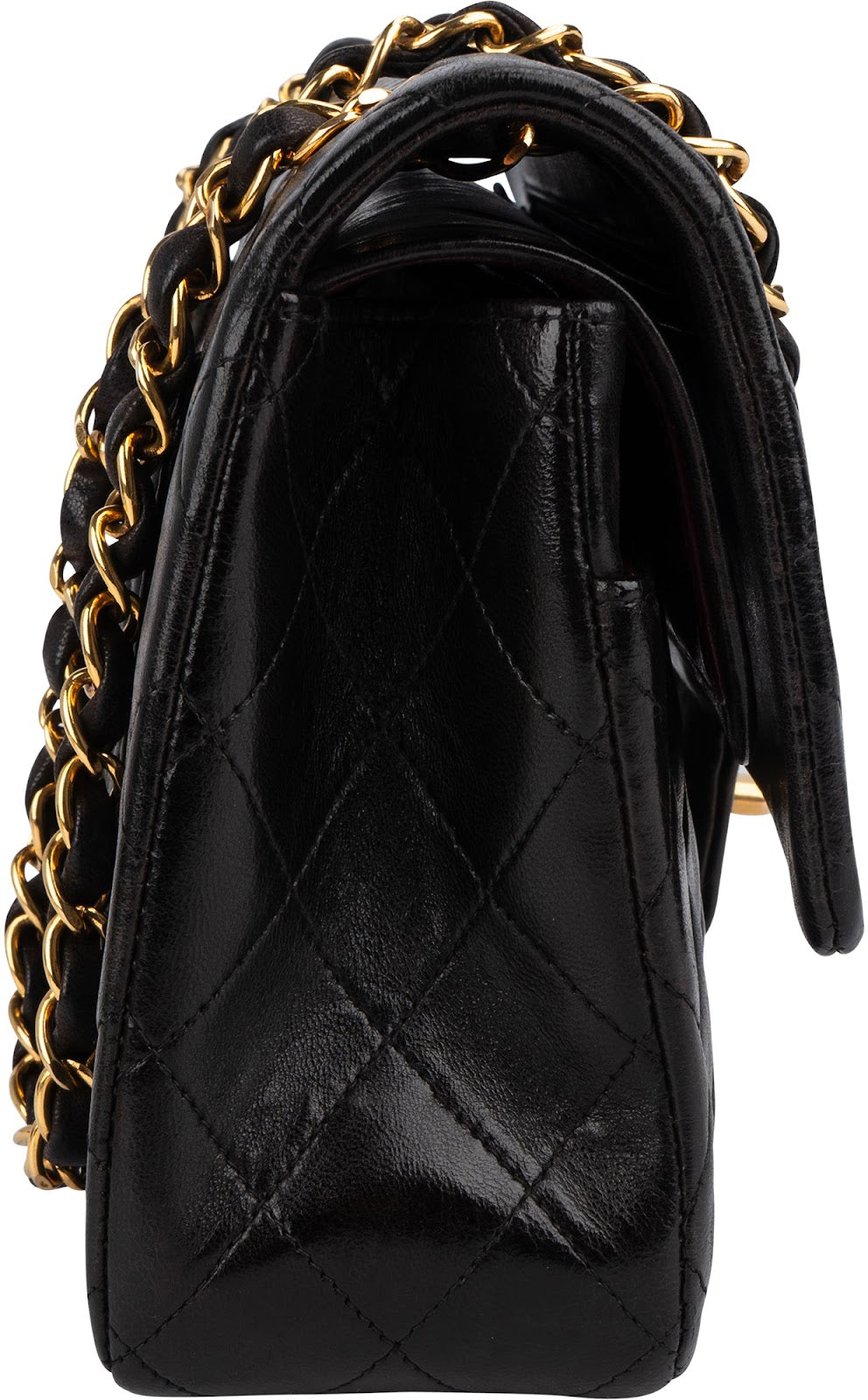 Chanel Quilted Lambskin 24K Gold Medium Double Flap Shoulder Bag