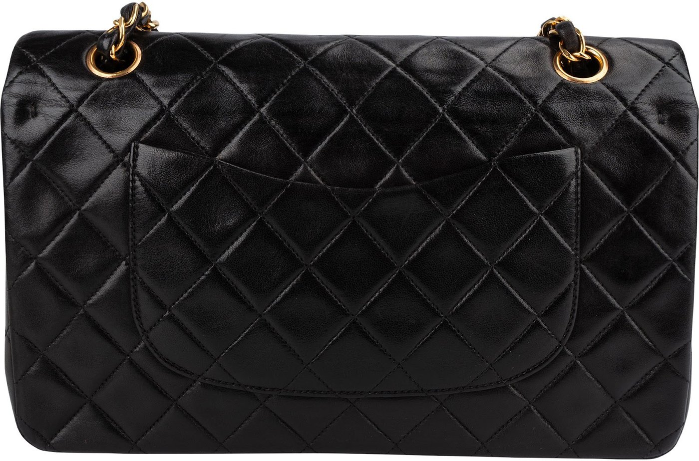 Chanel Quilted Lambskin 24K Gold Medium Double Flap Shoulder Bag