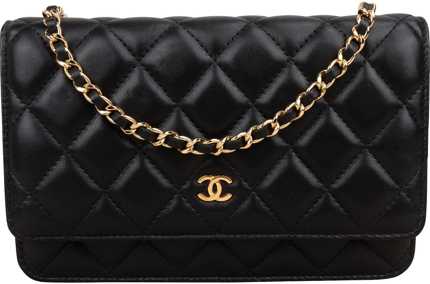 Chanel Quilted Lambskin Wallet on Chain Crossbody Bag
