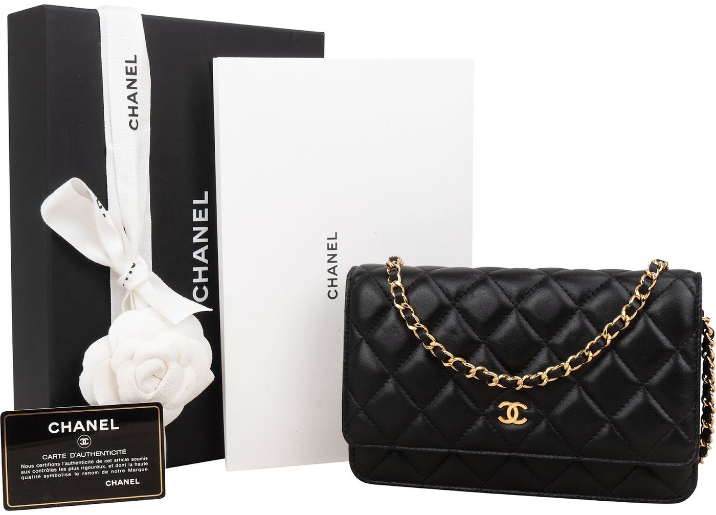 Chanel Quilted Lambskin Wallet on Chain Crossbody Bag