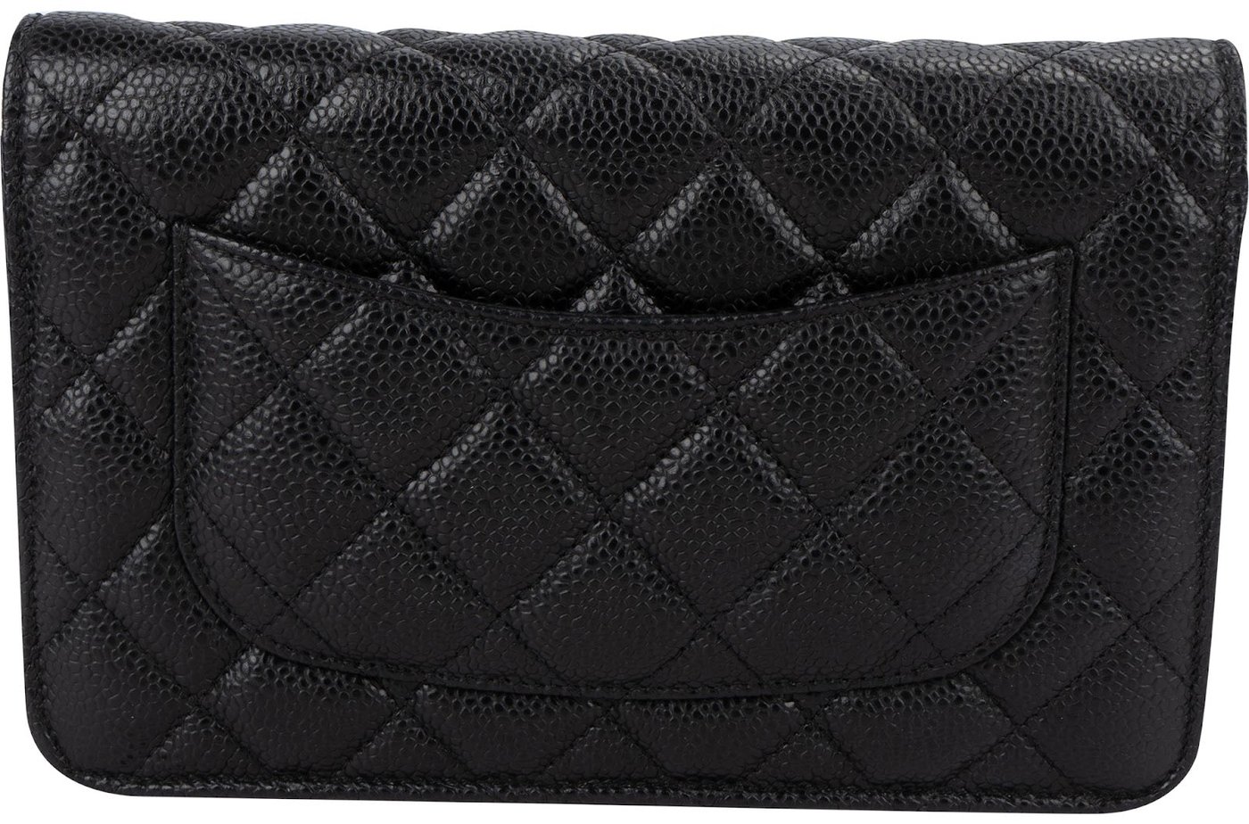Chanel Quilted Caviar Leather Wallet on Chain Crossbody Bag
