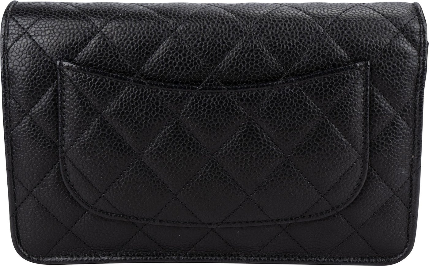 Chanel Quilted Caviar Leather Wallet On Chain Crossbody Bag