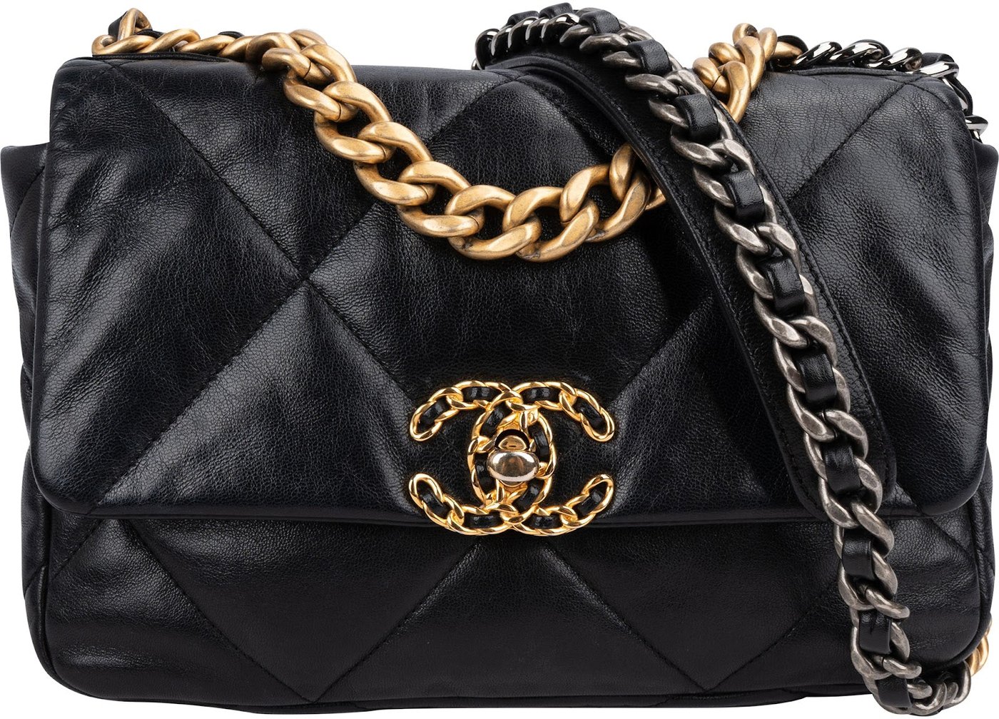 Chanel 19 Quilted Lambskin Single Flap Crossbody Bag