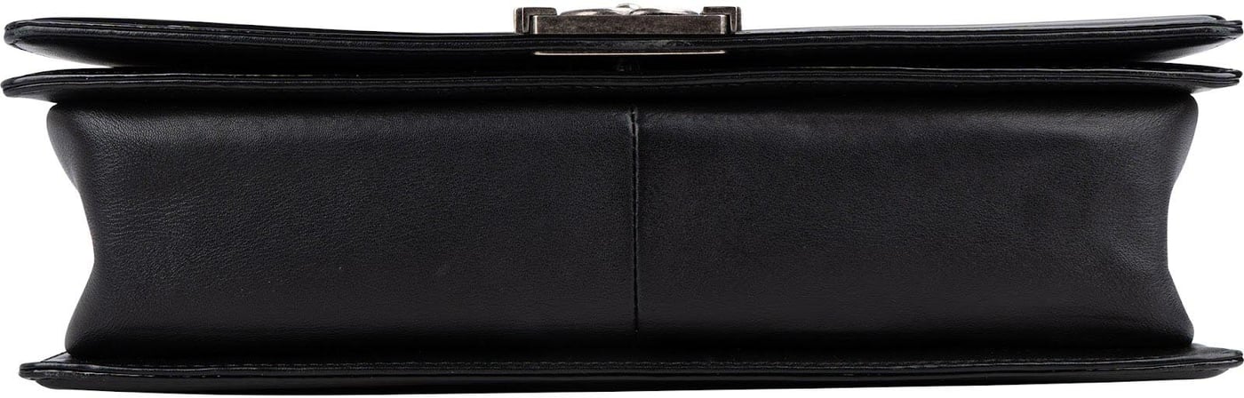Chanel Quilted Patent Leather Jumbo Boy Single Flap Crossbody Bag