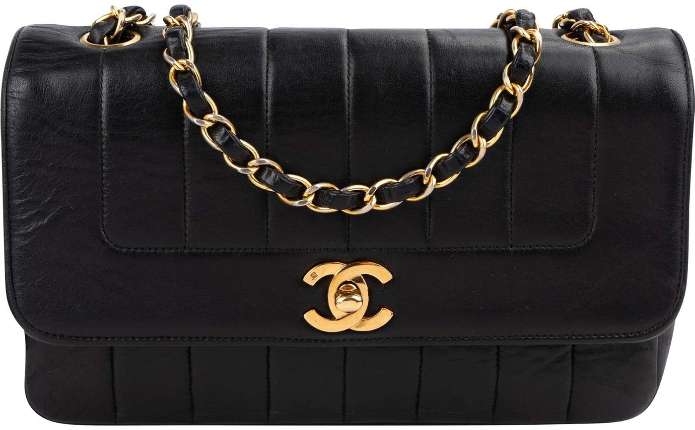 Chanel Vertical Quilted Lambskin 24K Gold Single Flap Crossbody Bag