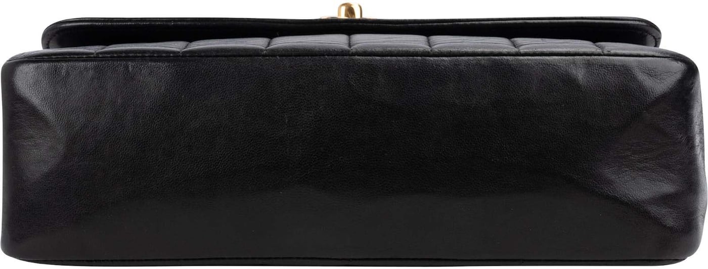 Chanel Vertical Quilted Lambskin 24K Gold Single Flap Crossbody Bag