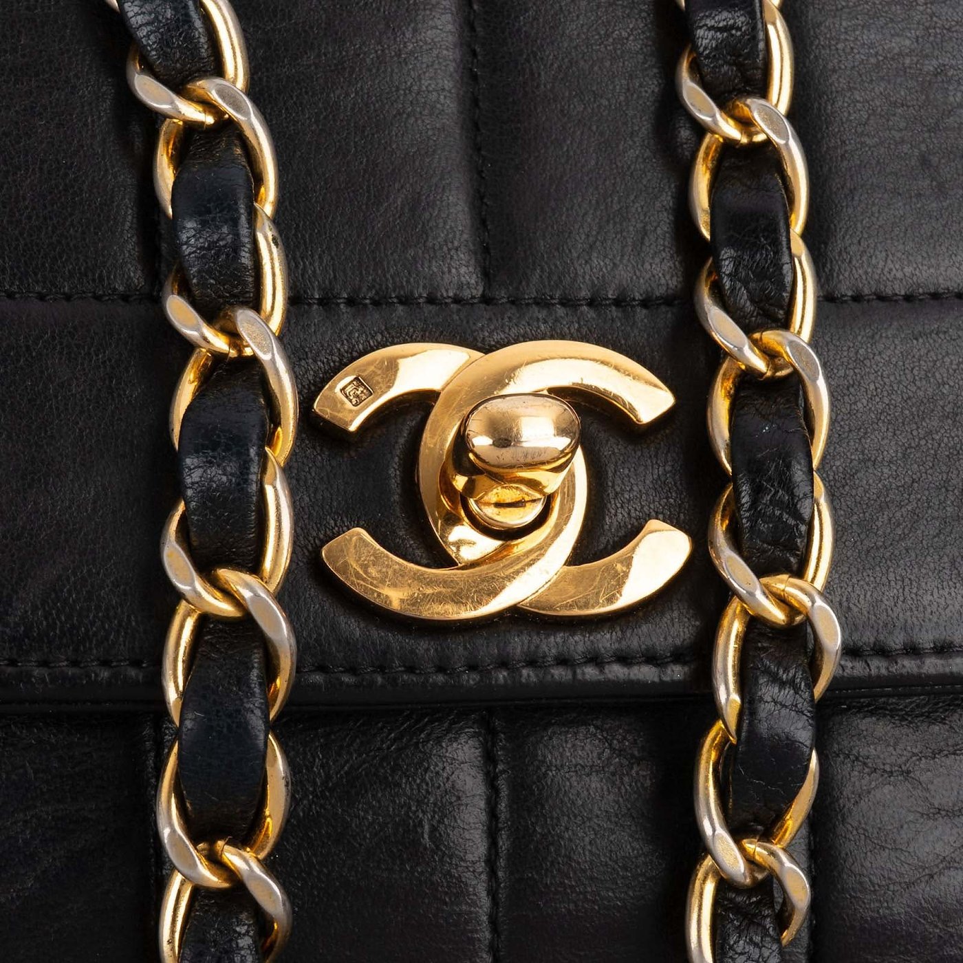 Chanel Vertical Quilted Lambskin 24K Gold Single Flap Crossbody Bag