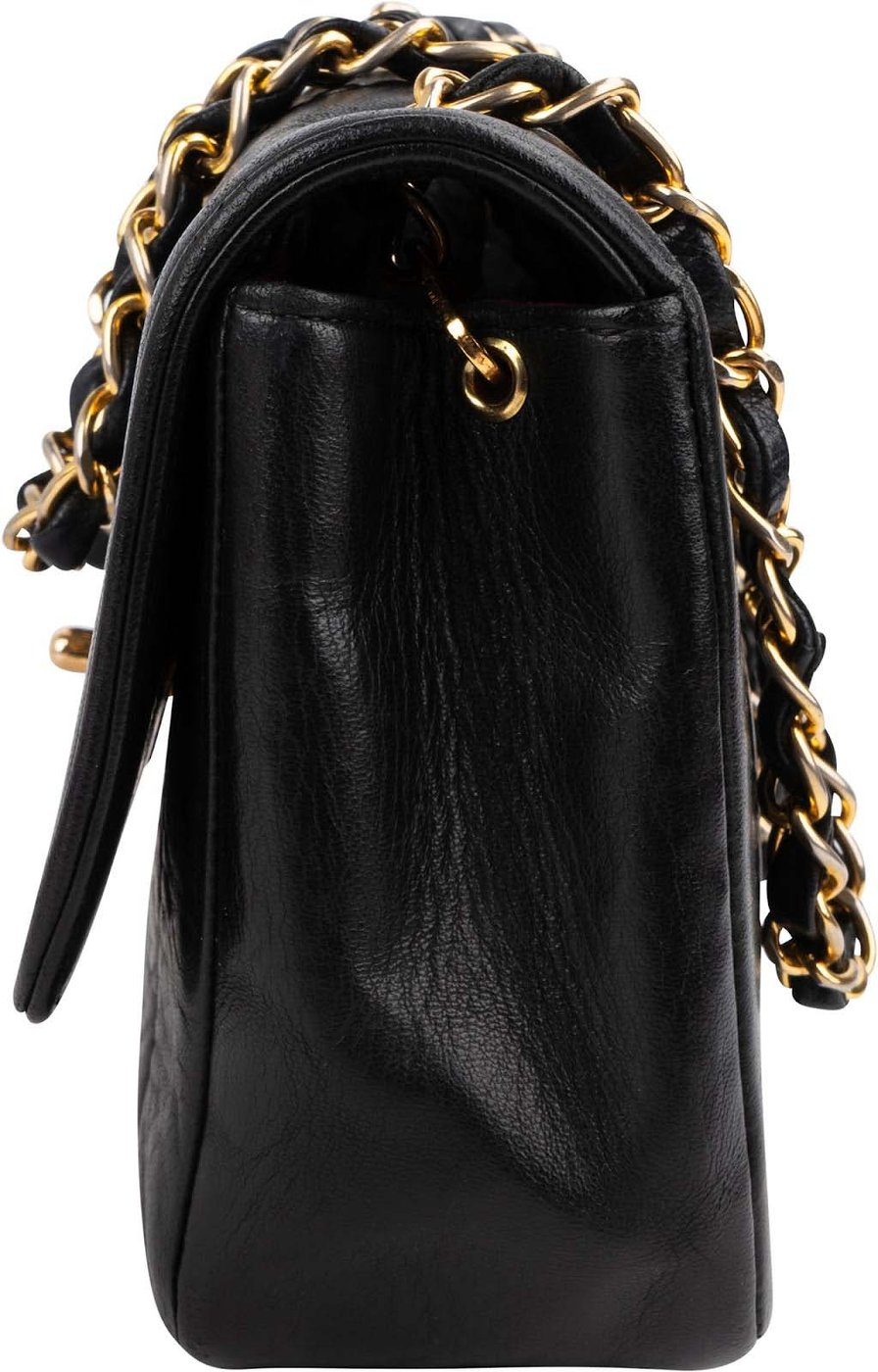 Chanel Vertical Quilted Lambskin 24K Gold Single Flap Crossbody Bag