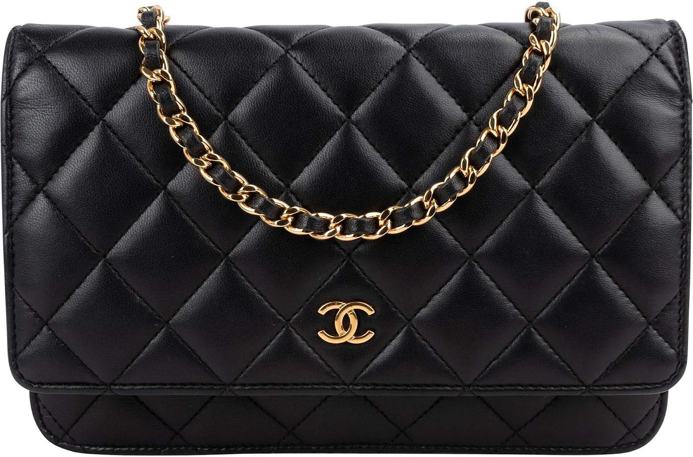 Chanel Quilted Lambskin Wallet On Chain Crossbody Bag
