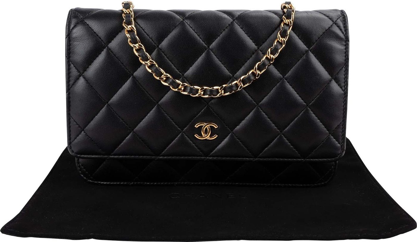 Chanel Quilted Lambskin Wallet On Chain Crossbody Bag