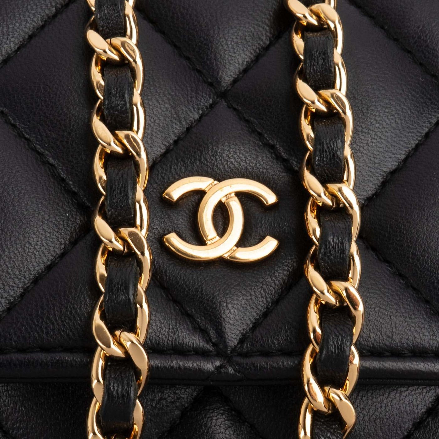Chanel Quilted Lambskin Wallet On Chain Crossbody Bag