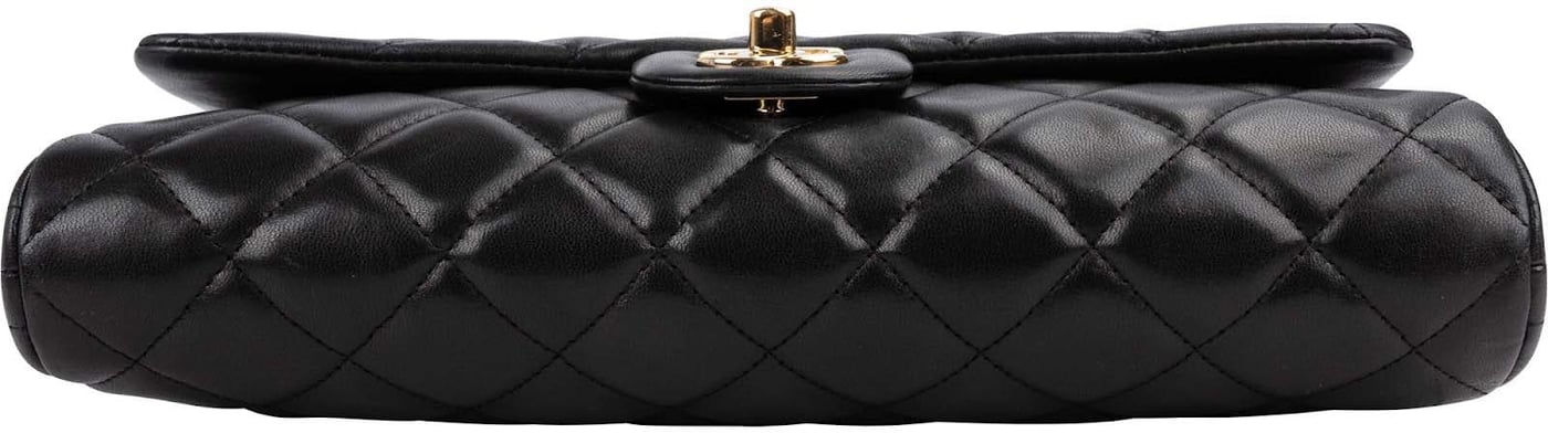 Chanel Quilted Lambskin Medium Single Flap Shoulder Bag
