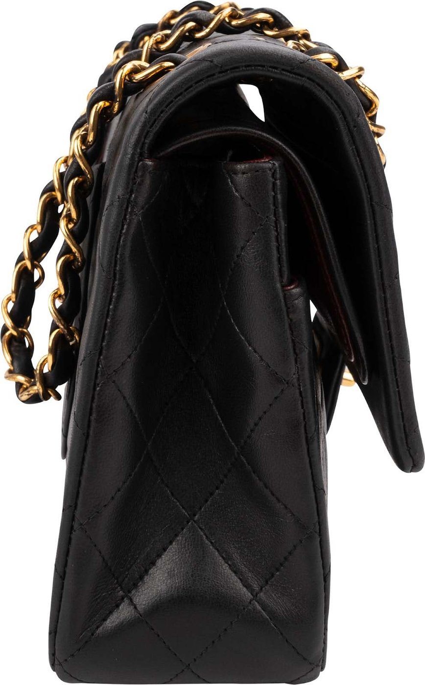 Chanel Quilted Lambskin Medium 24K Gold Double Flap Shoulder Bag