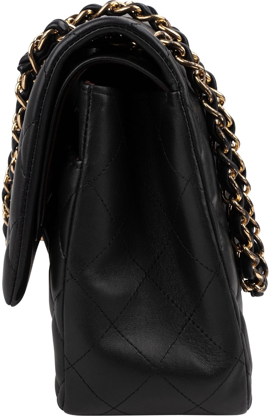 Chanel Quilted Lambskin Jumbo Double Flap Crossbody Bag