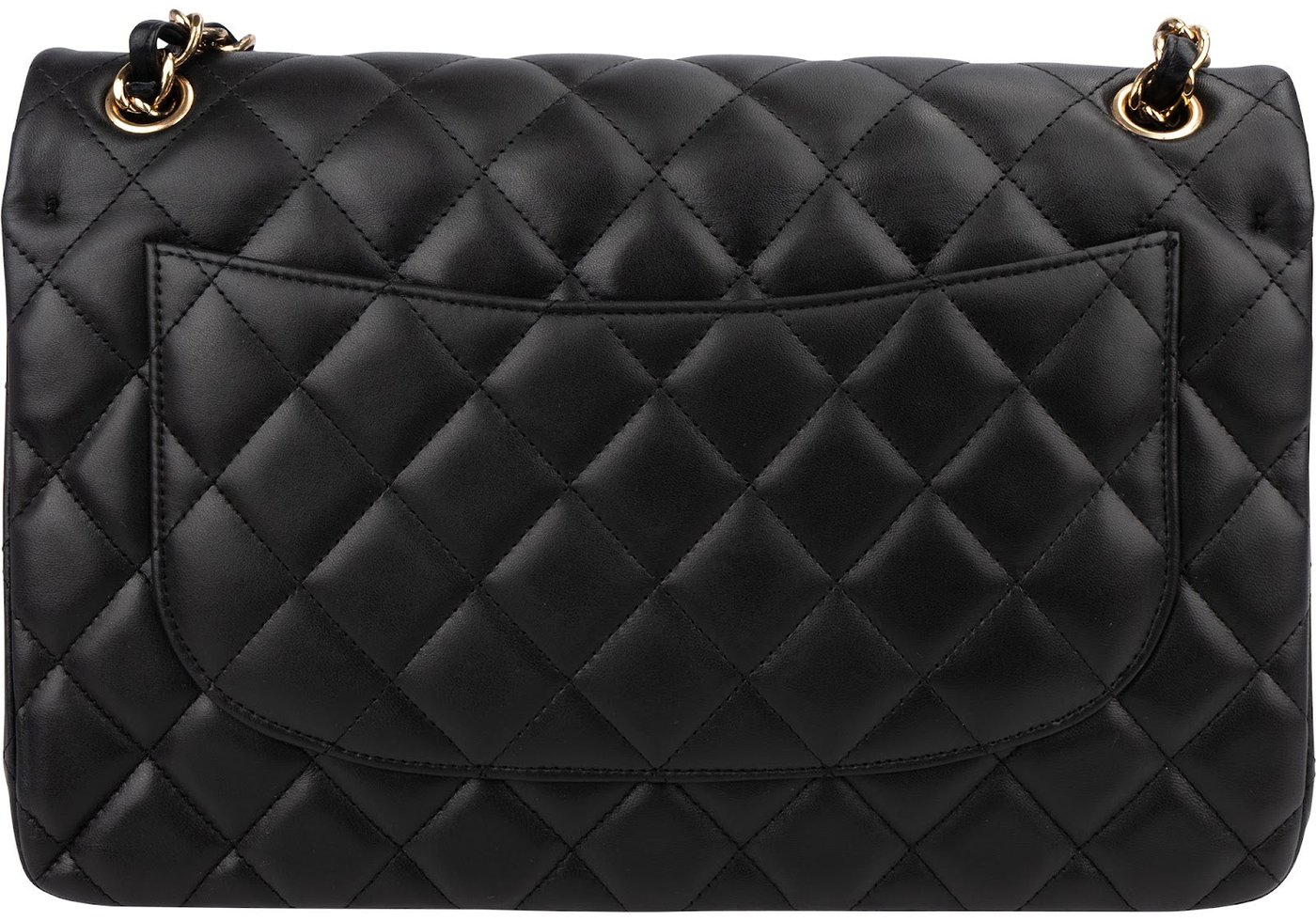 Chanel Quilted Lambskin Jumbo Double Flap Crossbody Bag