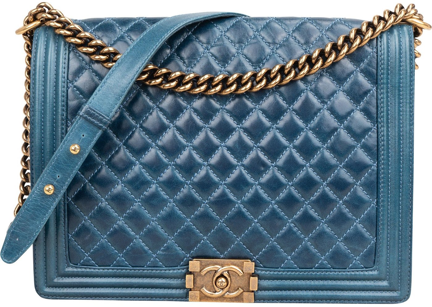 Chanel Quilted Calfskin Jumbo Boy Crossbody Bag