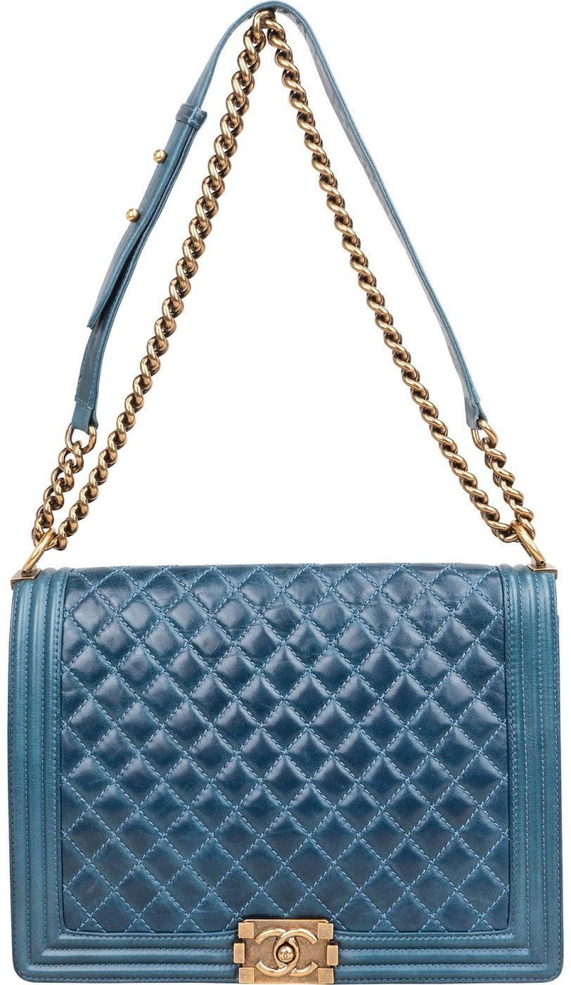 Chanel Quilted Calfskin Jumbo Boy Crossbody Bag