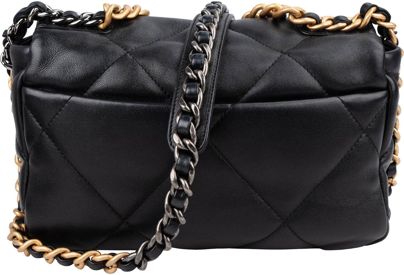 Chanel 19 Quilted Lambskin Leather Single Flap Crossbody Bag