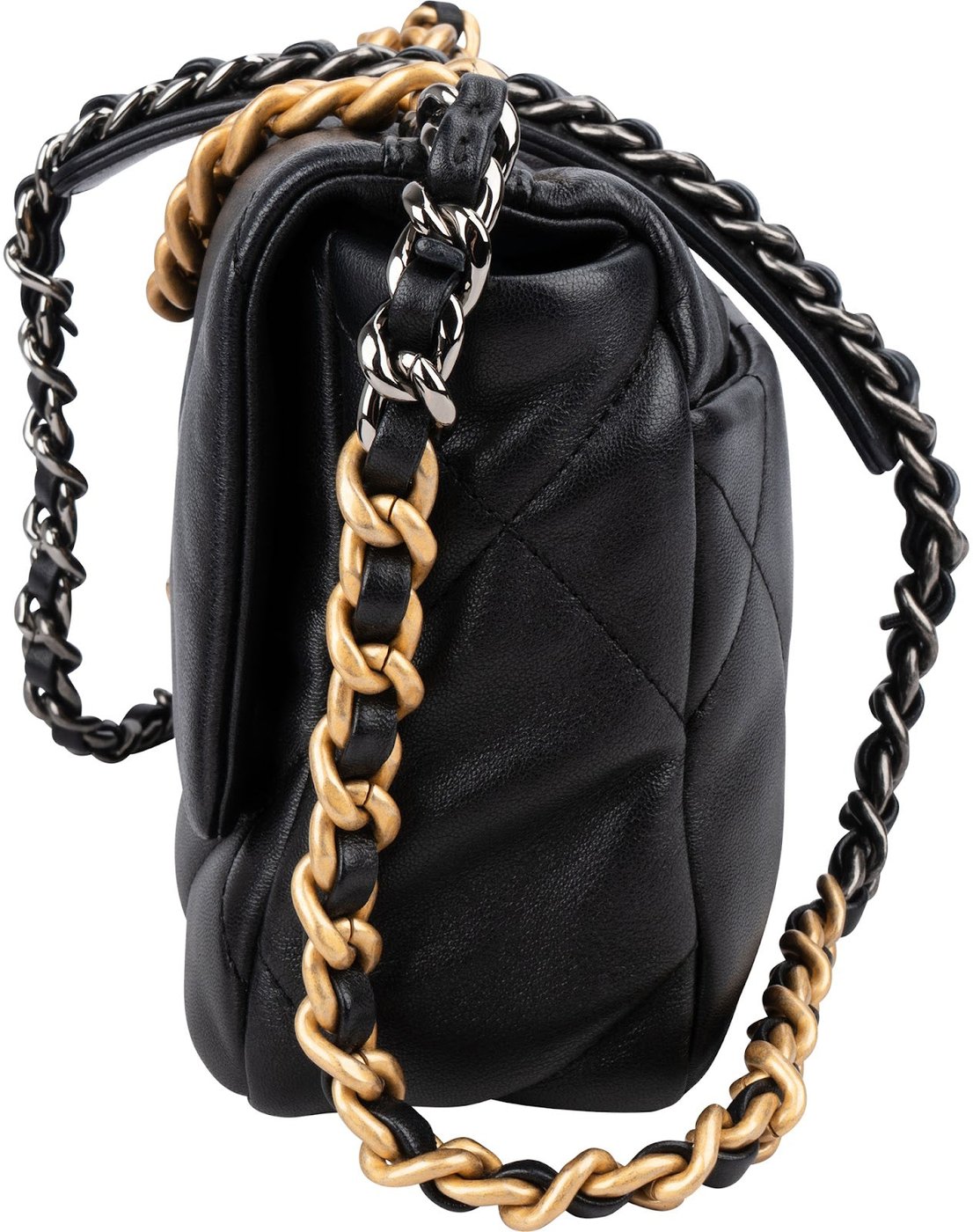 Chanel 19 Quilted Lambskin Leather Single Flap Crossbody Bag
