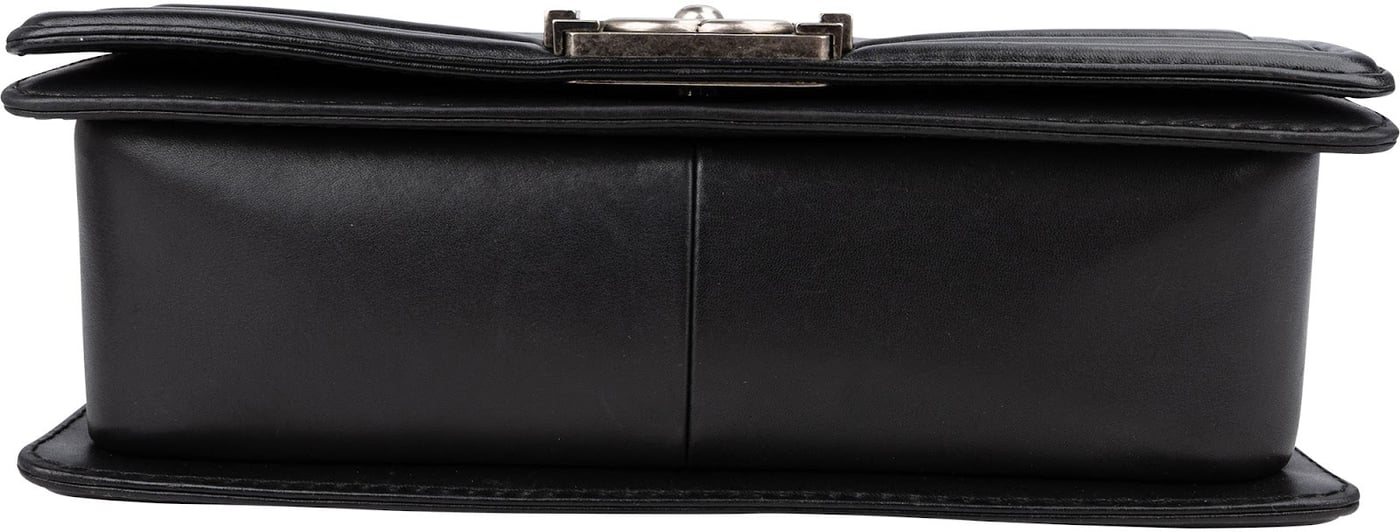 Chanel Quilted Lambskin Medium Boy Single Flap Crossbody Bag