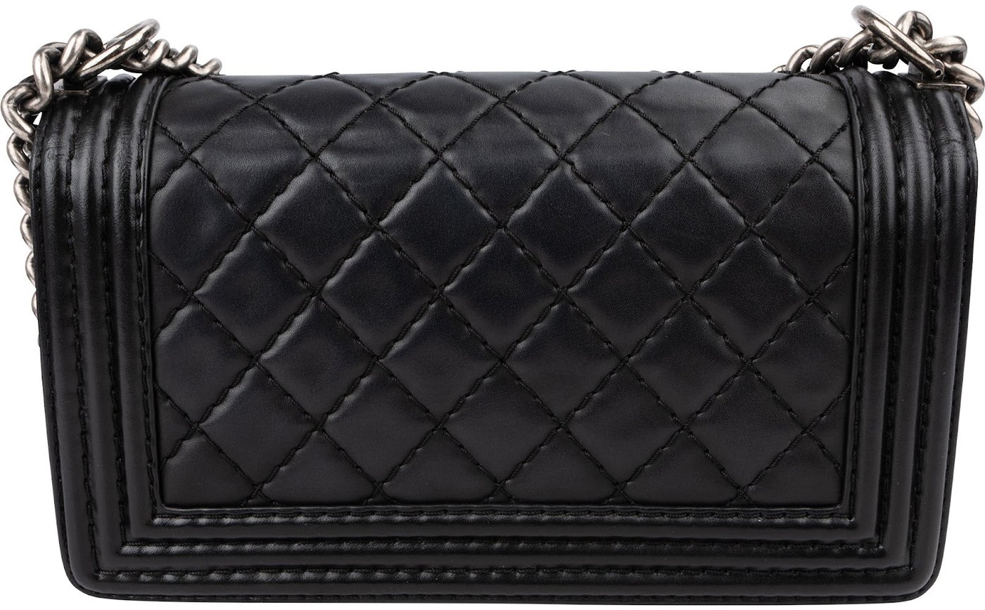 Chanel Quilted Lambskin Medium Boy Single Flap Crossbody Bag