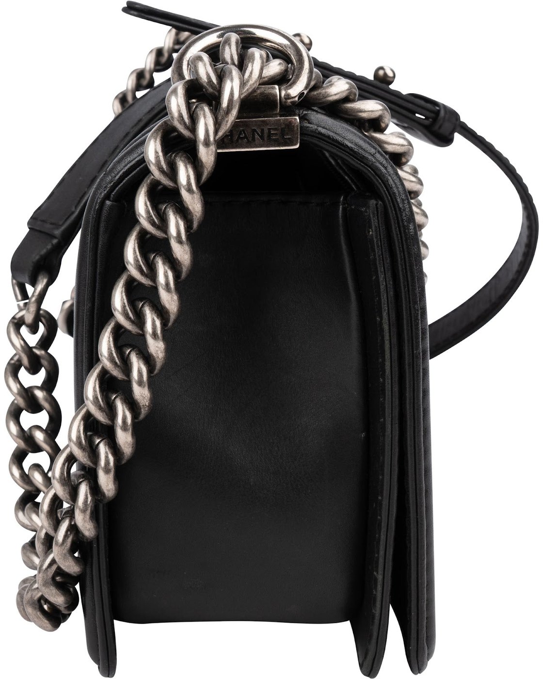 Chanel Quilted Lambskin Medium Boy Single Flap Crossbody Bag