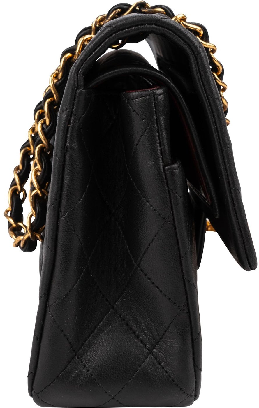 Chanel Quilted Lambskin 24K Gold Medium Double Flap Shoulder Bag