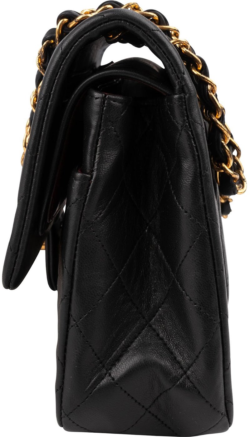 Chanel Quilted Lambskin 24K Gold Medium Double Flap Shoulder Bag