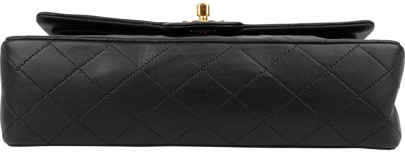 Chanel Quilted Lambskin 24K Gold Medium Double Flap Shoulder Bag