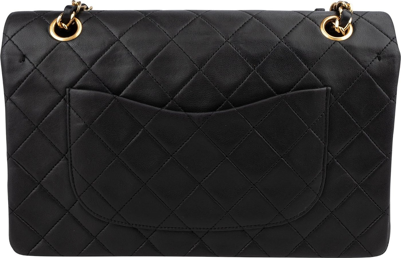 Chanel Quilted Lambskin 24K Gold Medium Double Flap Shoulder Bag