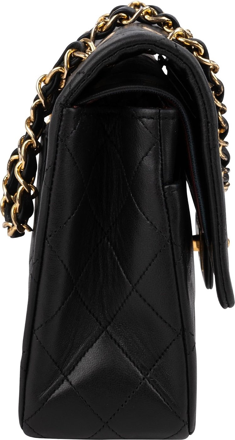 Chanel Quilted Lambskin 24K Gold Medium Double Flap Shoulder Bag