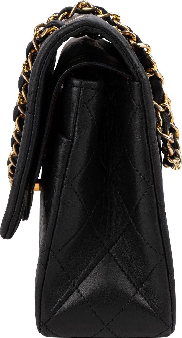 Chanel Quilted Lambskin 24K Gold Medium Double Flap Shoulder Bag