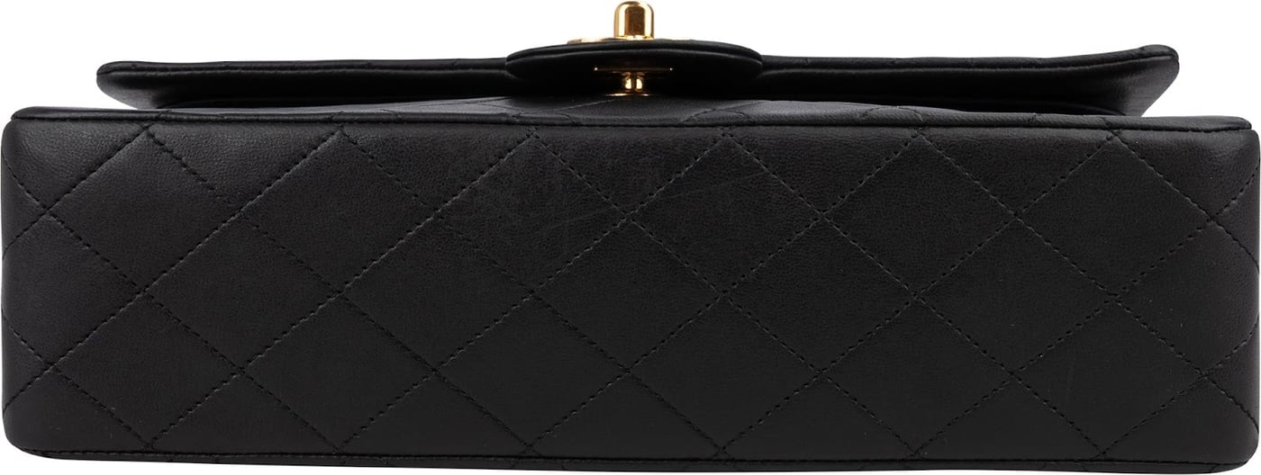 Chanel Quilted Lambskin 24K Gold Medium Double Flap Shoulder Bag