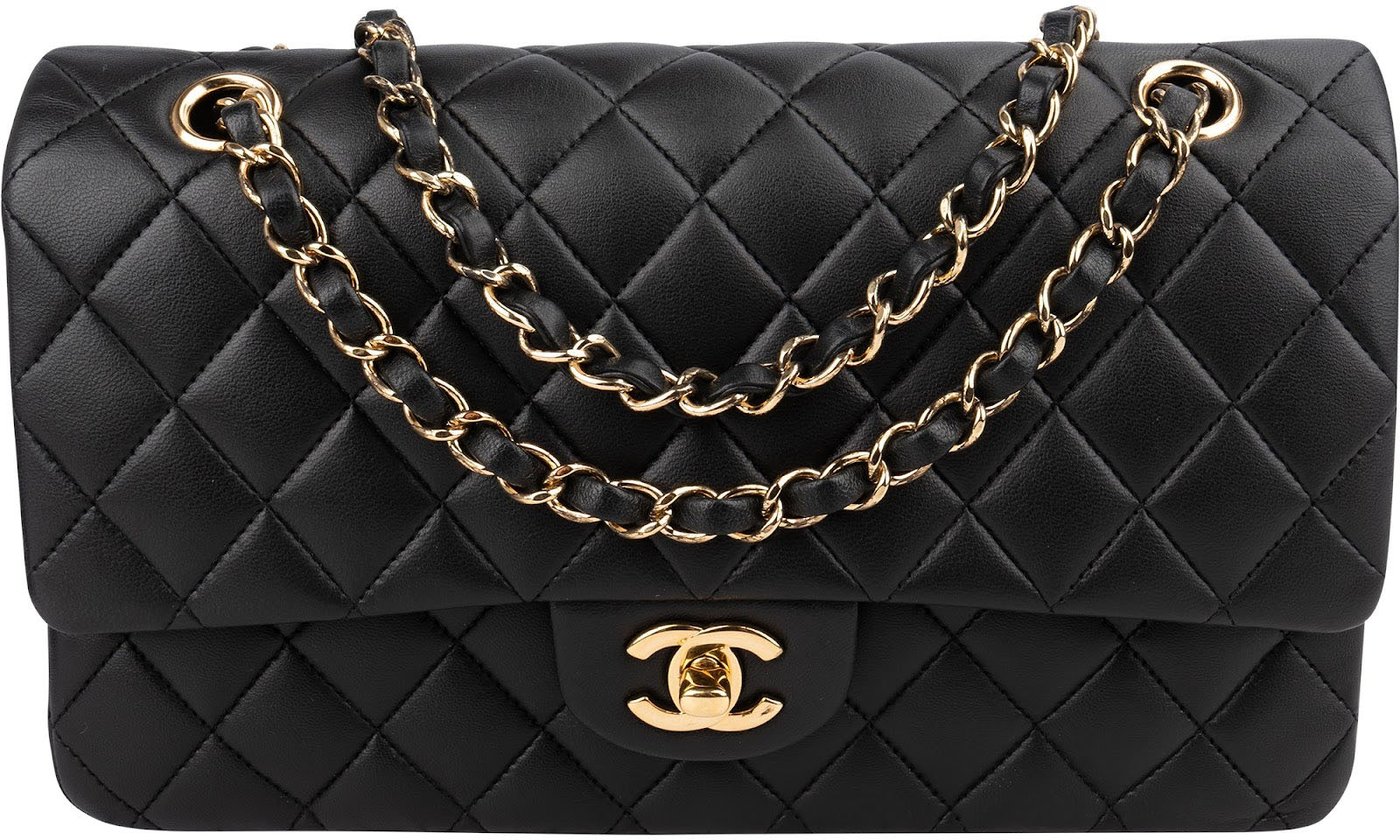 Chanel Quilted Lambskin Medium Double Flap Shoulder Bag