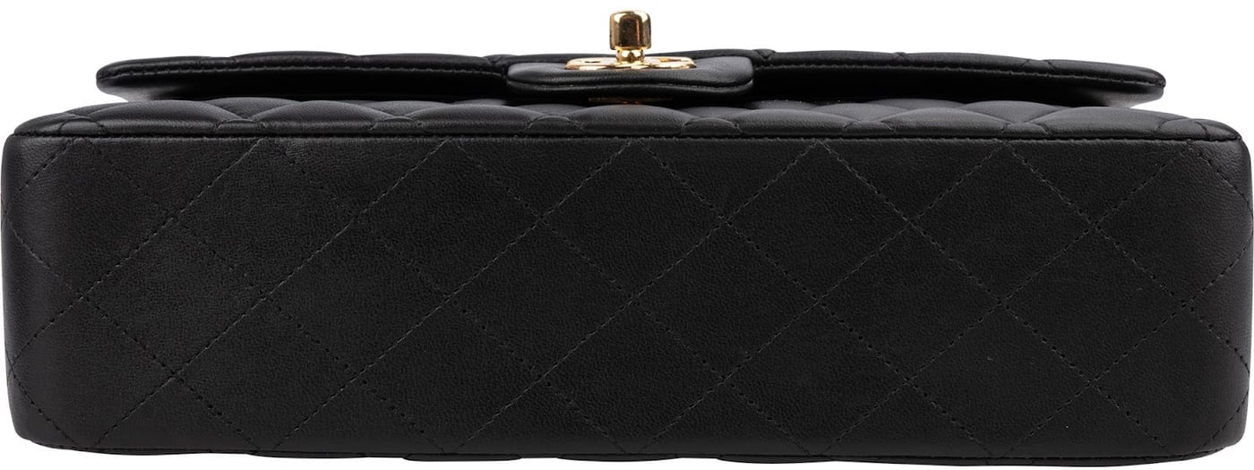 Chanel Quilted Lambskin Medium Double Flap Shoulder Bag