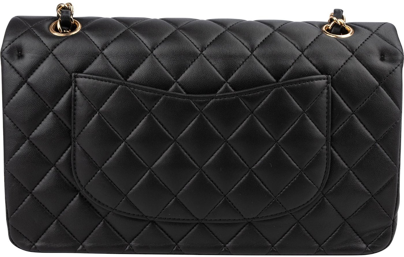 Chanel Quilted Lambskin Medium Double Flap Shoulder Bag