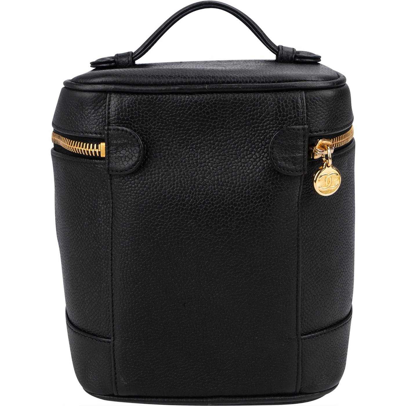 Chanel Caviar Leather CC Vanity Case Handbag