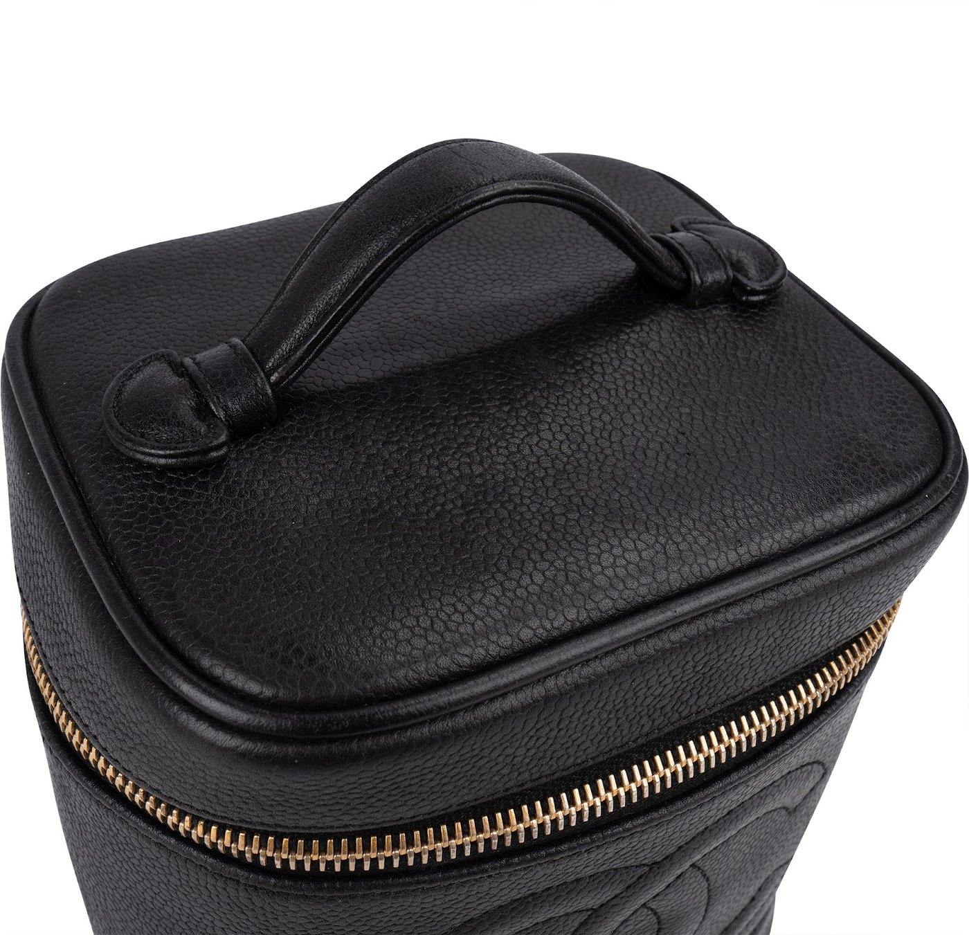 Chanel Caviar Leather CC Vanity Case Handbag